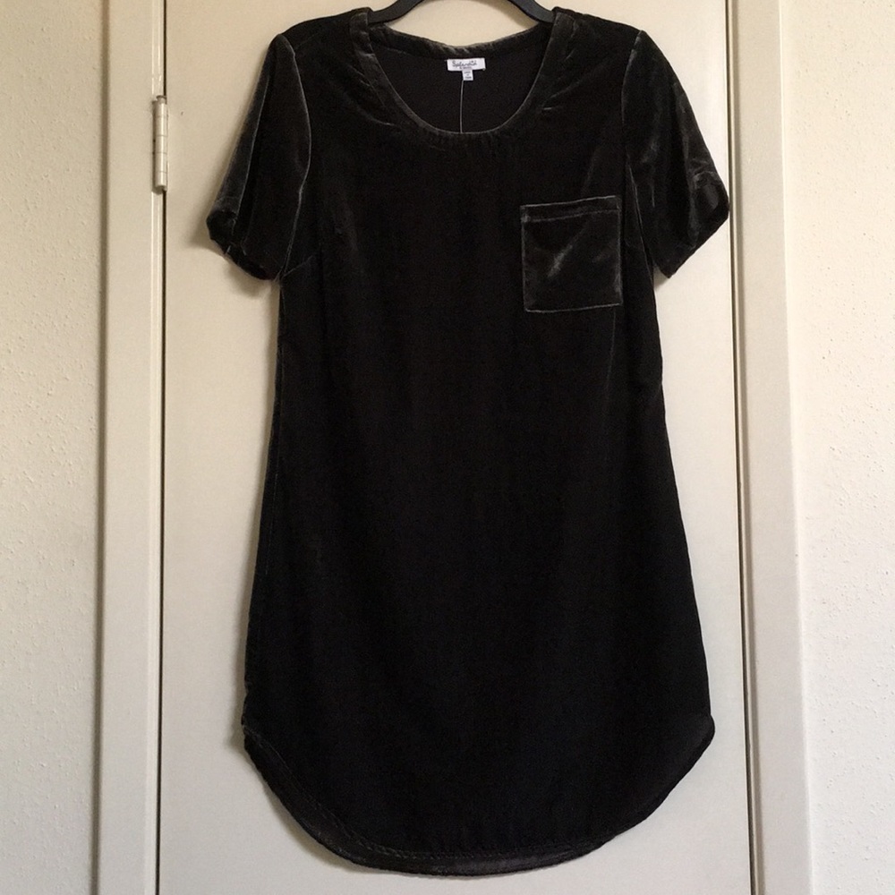 NWT Splendid Charcoal Shirt Dress